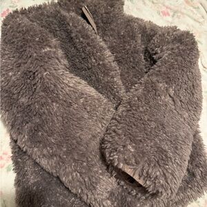 Pink/VS Brown Faux Fur Jacket-New